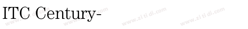 ITC Century字体转换